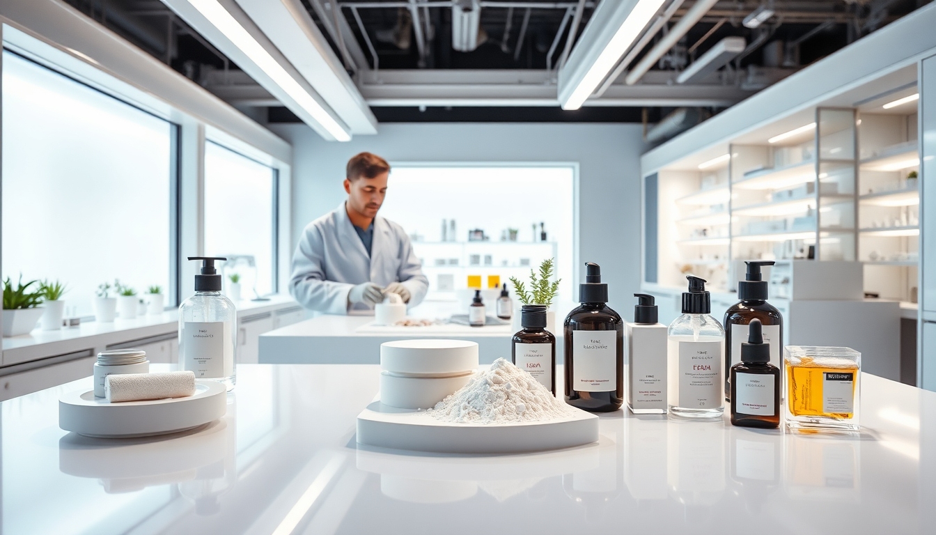 ウォーターレスコスメ製品の革新的なディスプレイ