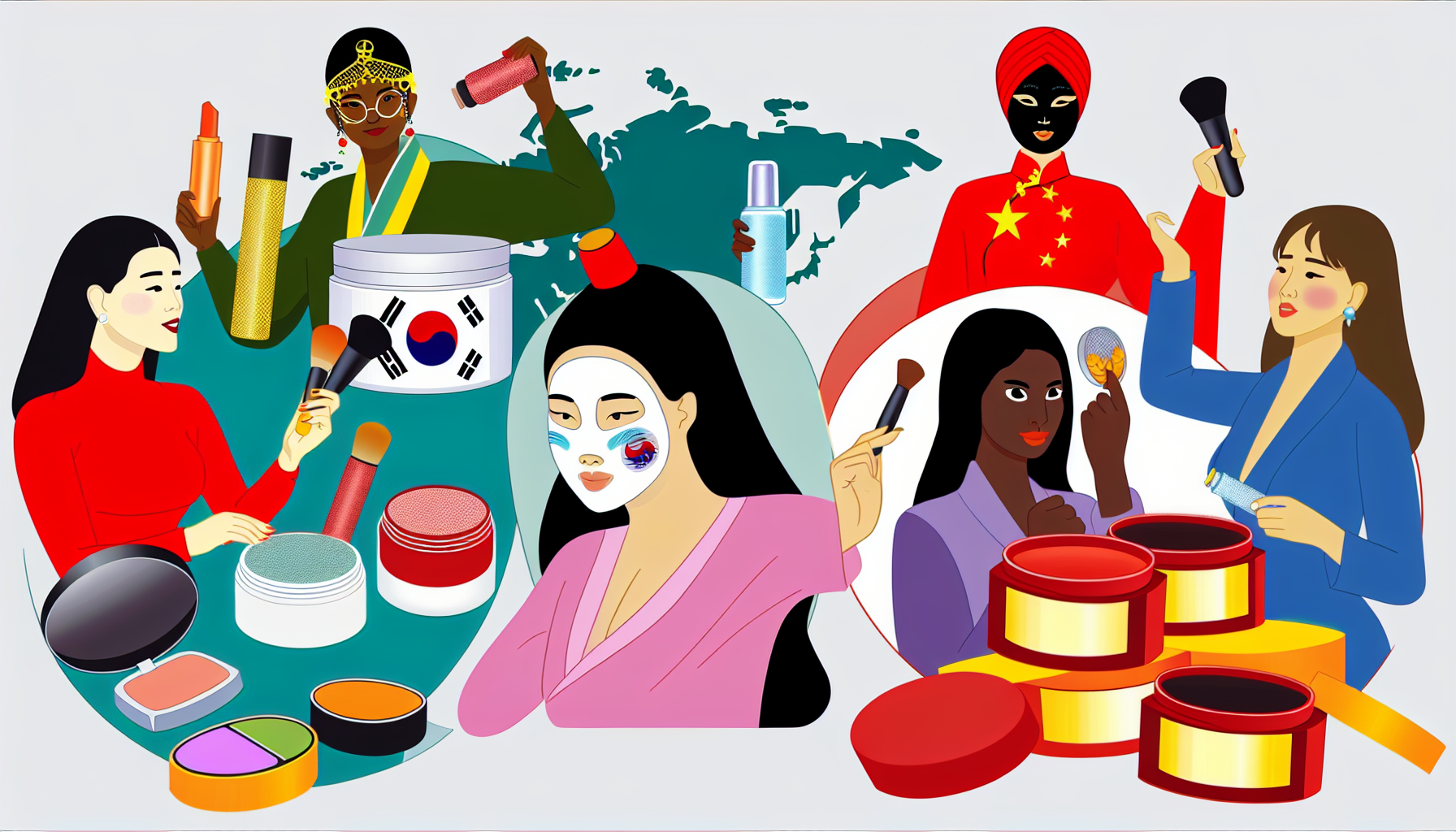 アジア太平洋地域のウォーターレスコスメティクス市場マップ