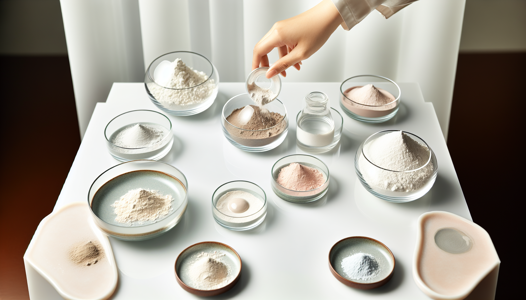 パウダー状洗顔料の技術展示とミクロ構造